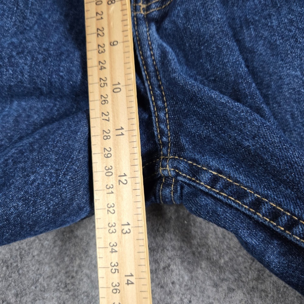 Tommy Hilfiger Jeans Mens 36x32 Blue Straight Leg Denim Pants 90s Skater Grunge - Picture 10 of 13